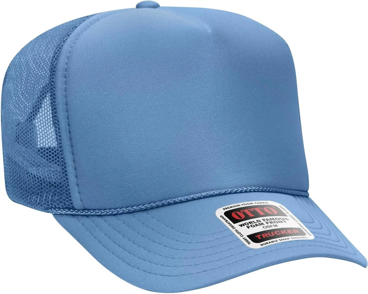 Otto 39-165 5 Panel High Crown Mesh Back Trucker Cap - Col. Blue