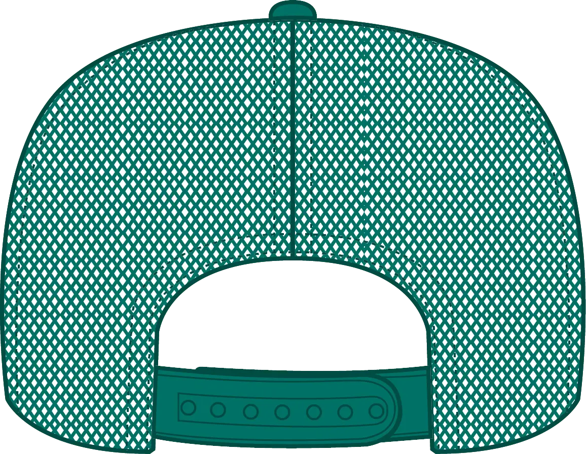 Otto 39-165 5 Panel High Crown Mesh Back Trucker Cap - Jade