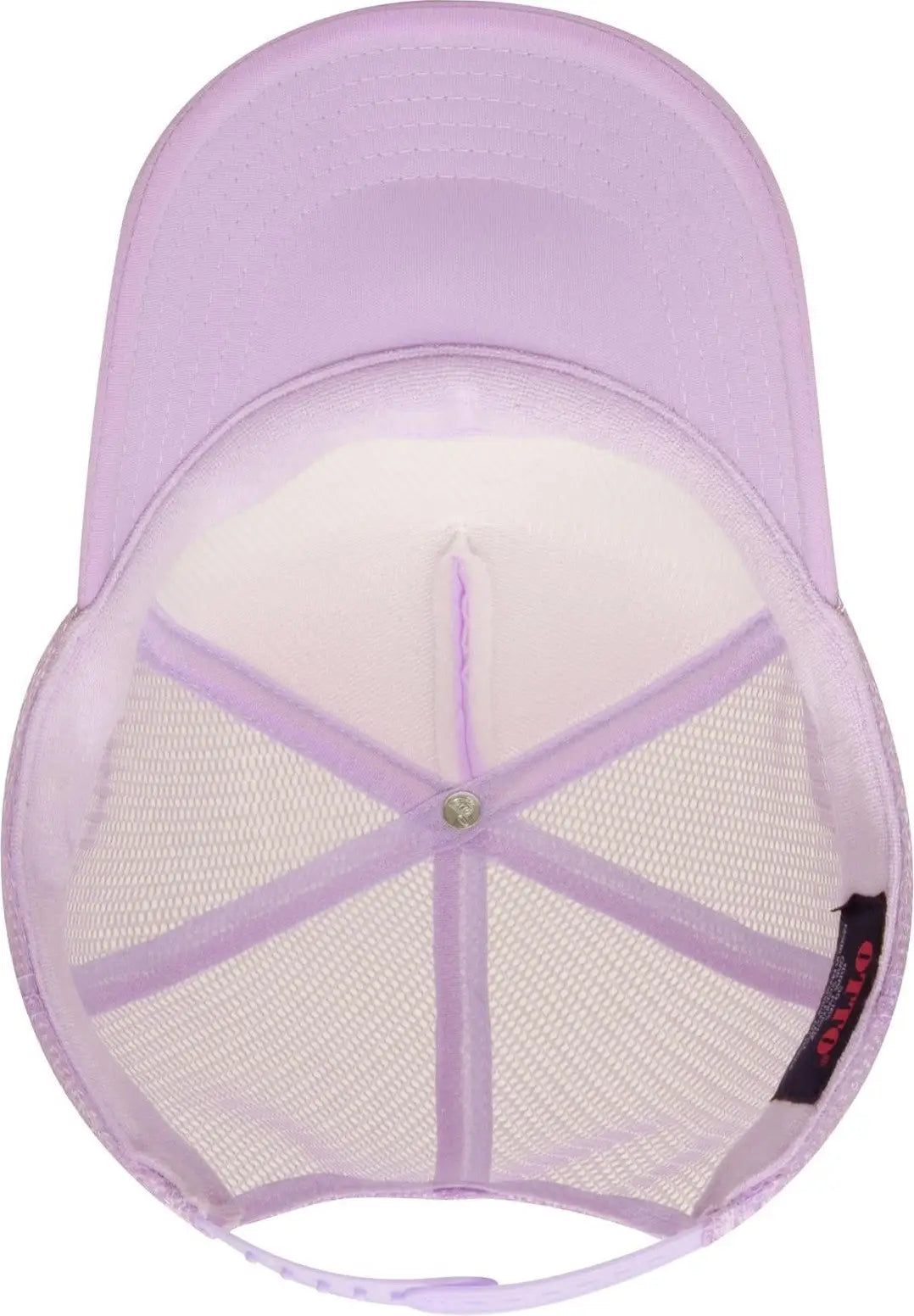 Otto 39-165 5 Panel High Crown Mesh Back Trucker Cap - Lavender - 6 1/2’’ - 7 5/8’’
