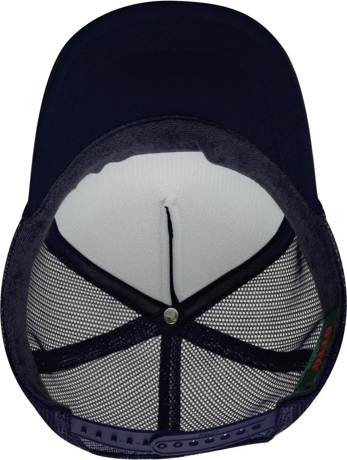 Otto 39-165 5 Panel High Crown Mesh Back Trucker Cap - Navy