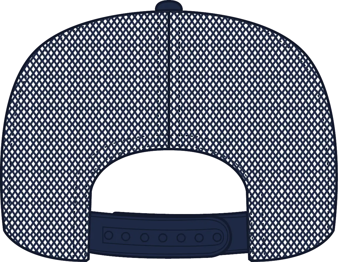 Otto 39-165 5 Panel High Crown Mesh Back Trucker Cap - Navy