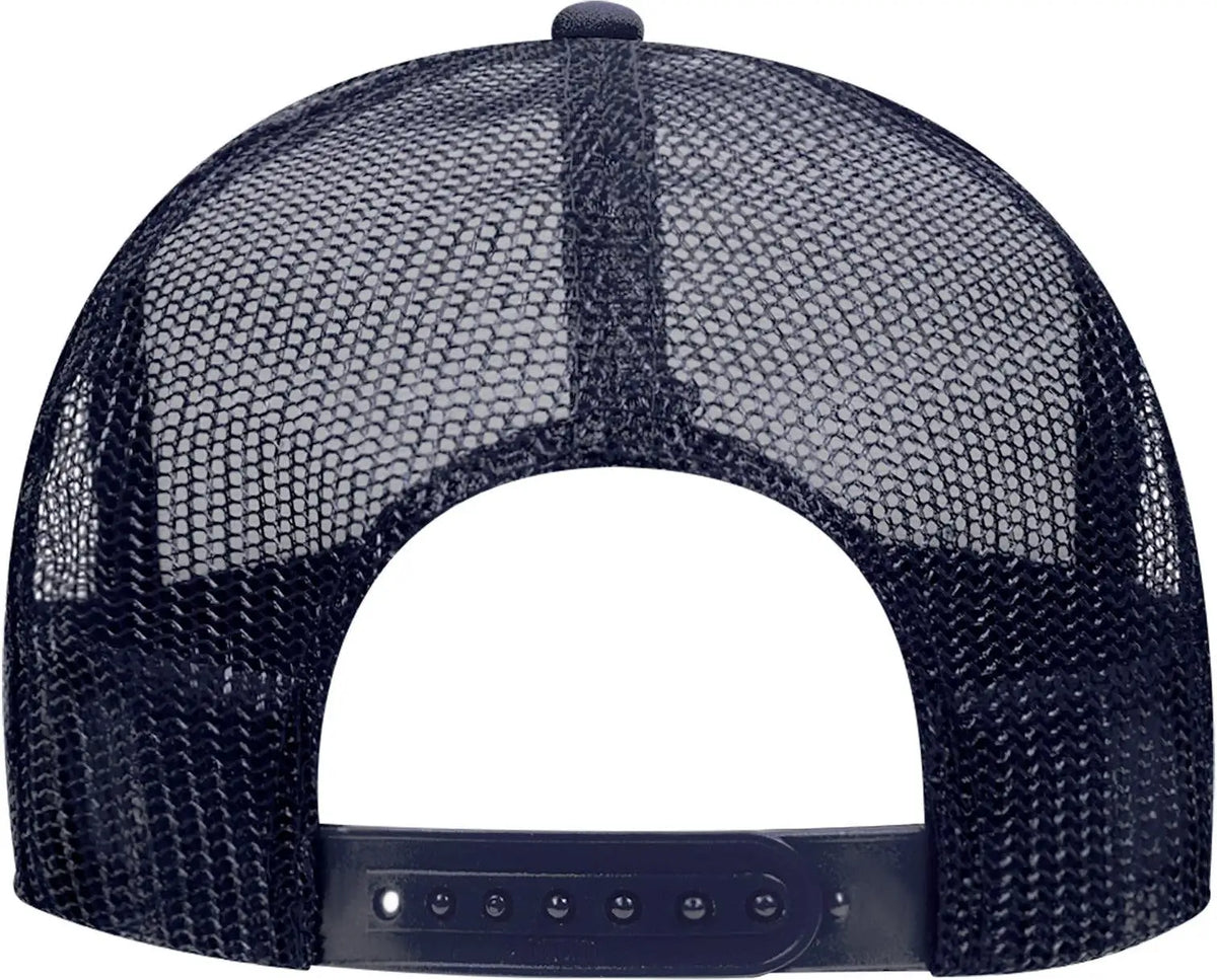 Otto 39-165 5 Panel High Crown Mesh Back Trucker Cap - Nvy/gld/nvy - 6 1/2’’ - 7 5/8’’