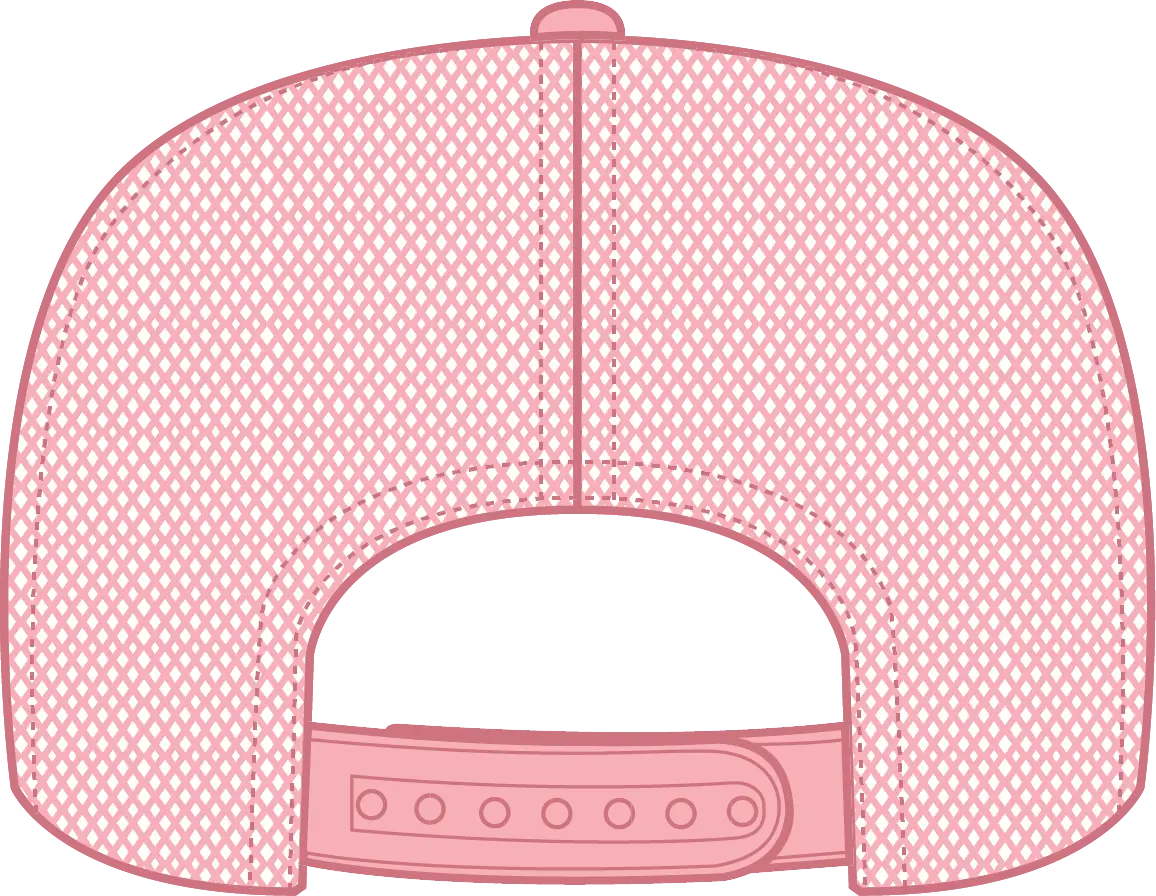 Otto 39-165 5 Panel High Crown Mesh Back Trucker Cap - Pink