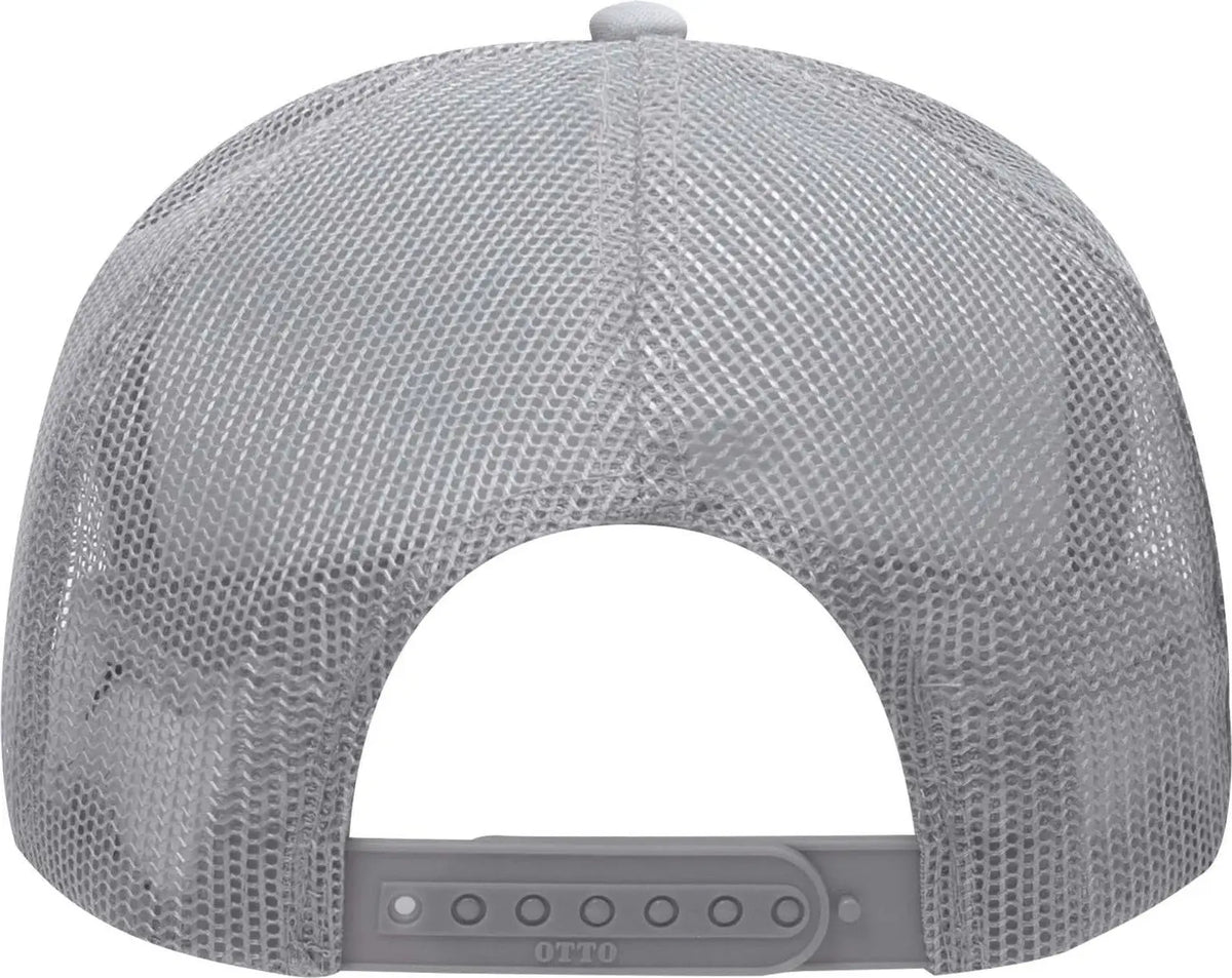 Otto 39-165 5 Panel High Crown Mesh Back Trucker Cap - Silver Gray - 6 1/2’’ - 7 5/8’’