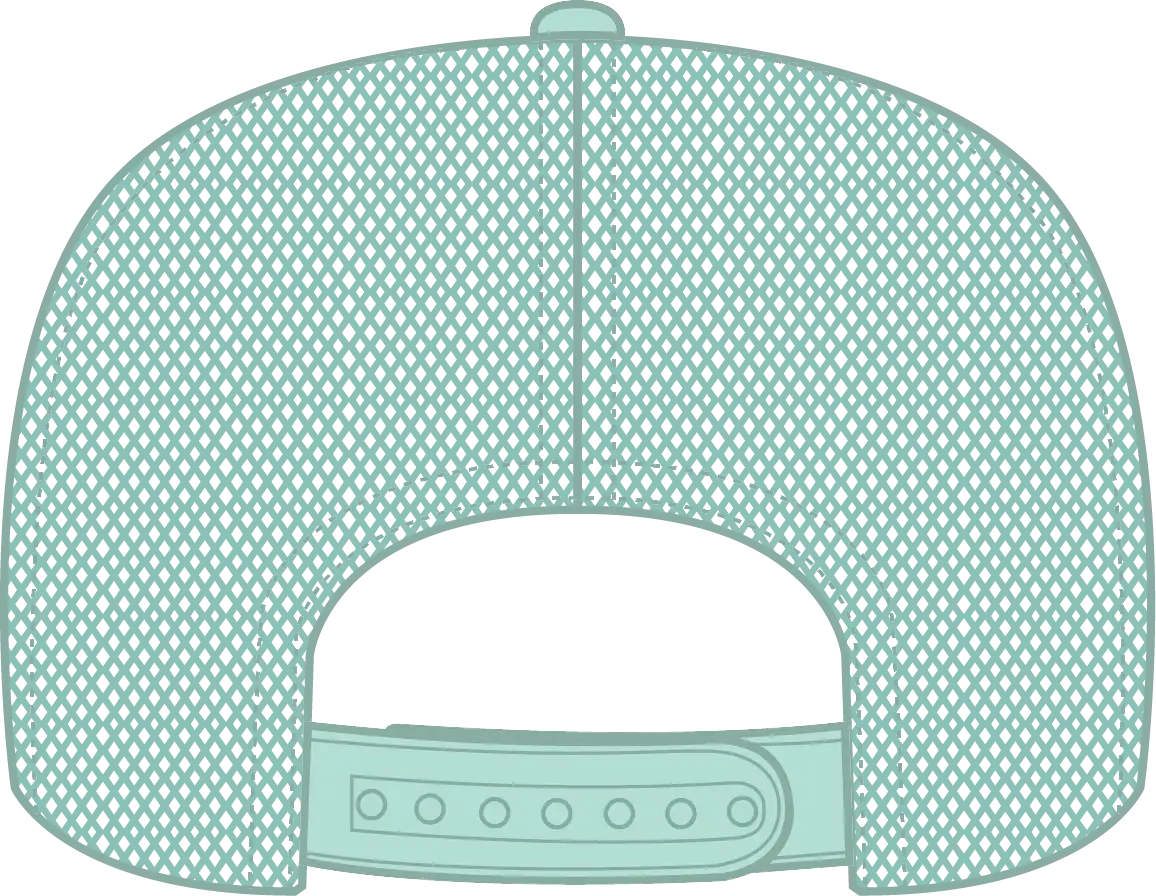 Otto 39-165 5 Panel High Crown Mesh Back Trucker Cap - Sm Grn/wht/sm Grn
