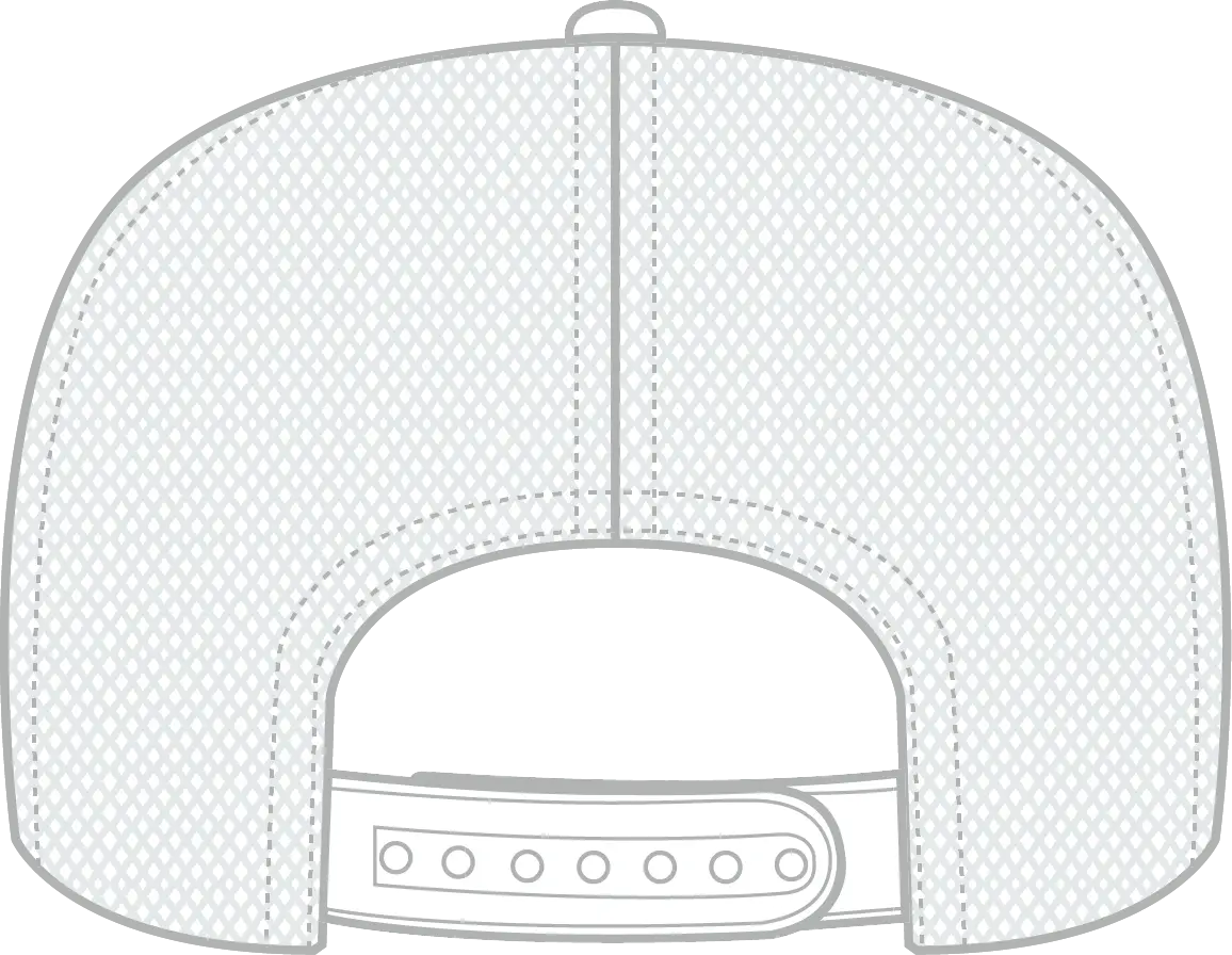 Otto 39-165 5 Panel High Crown Mesh Back Trucker Cap - White