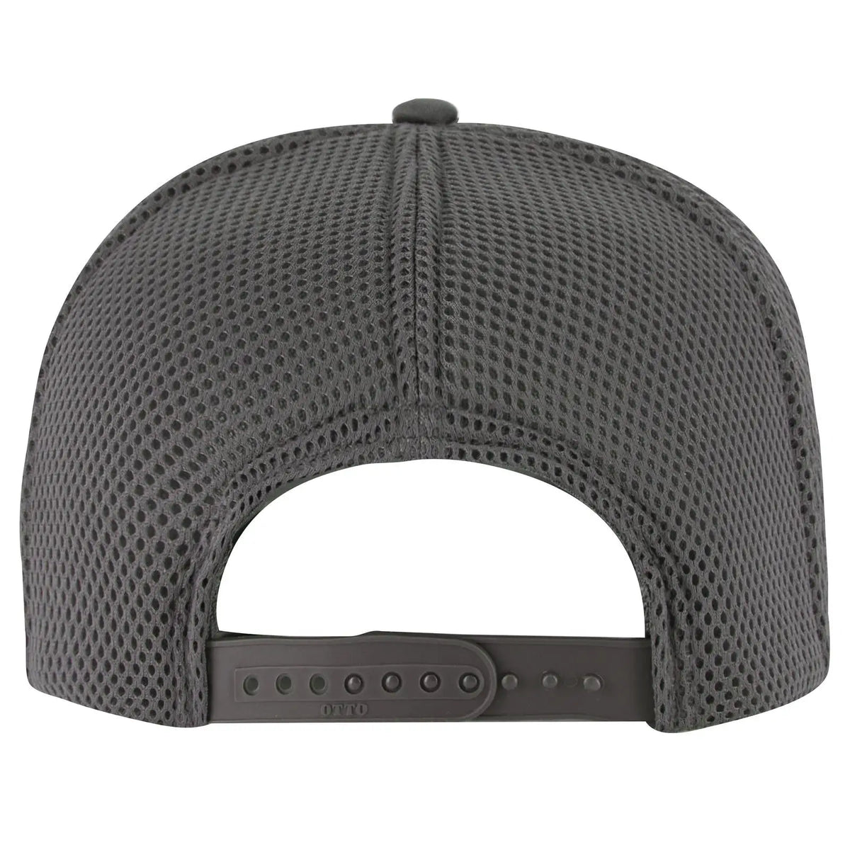 Otto 39-166 5 Panel High Crown Air Mesh Back Trucker Cap - Char. Gray - 7 3/8’’ - 5/8’’