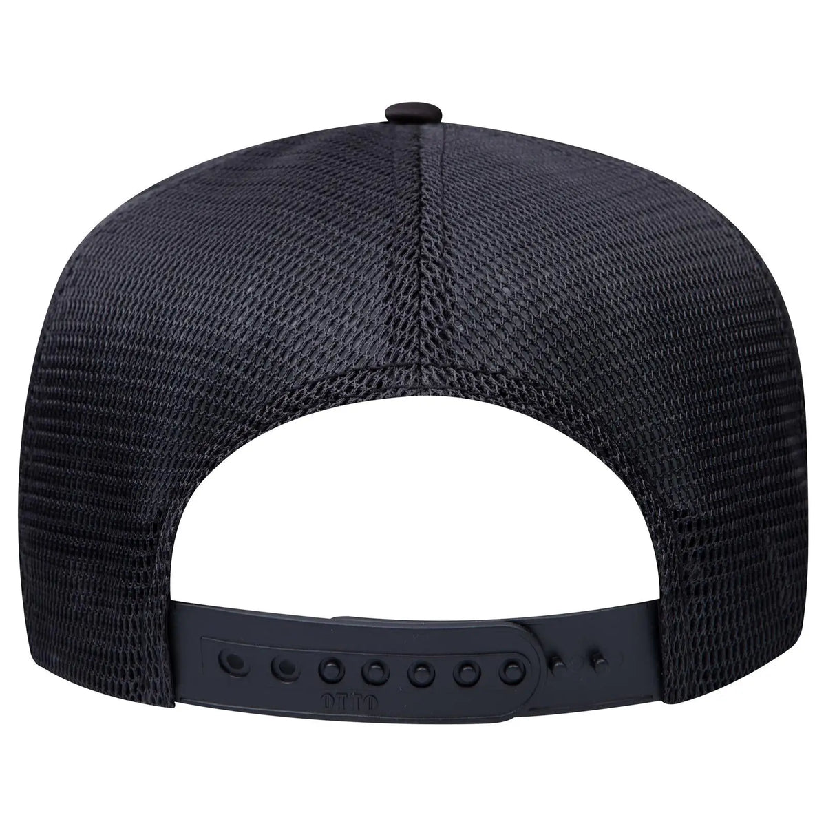 Otto 39-167 ?Otto Comfy Fit’ 5 Panel High Crown Mesh Back Trucker Cap - Black - 7 3/8’’ - 5/8’’