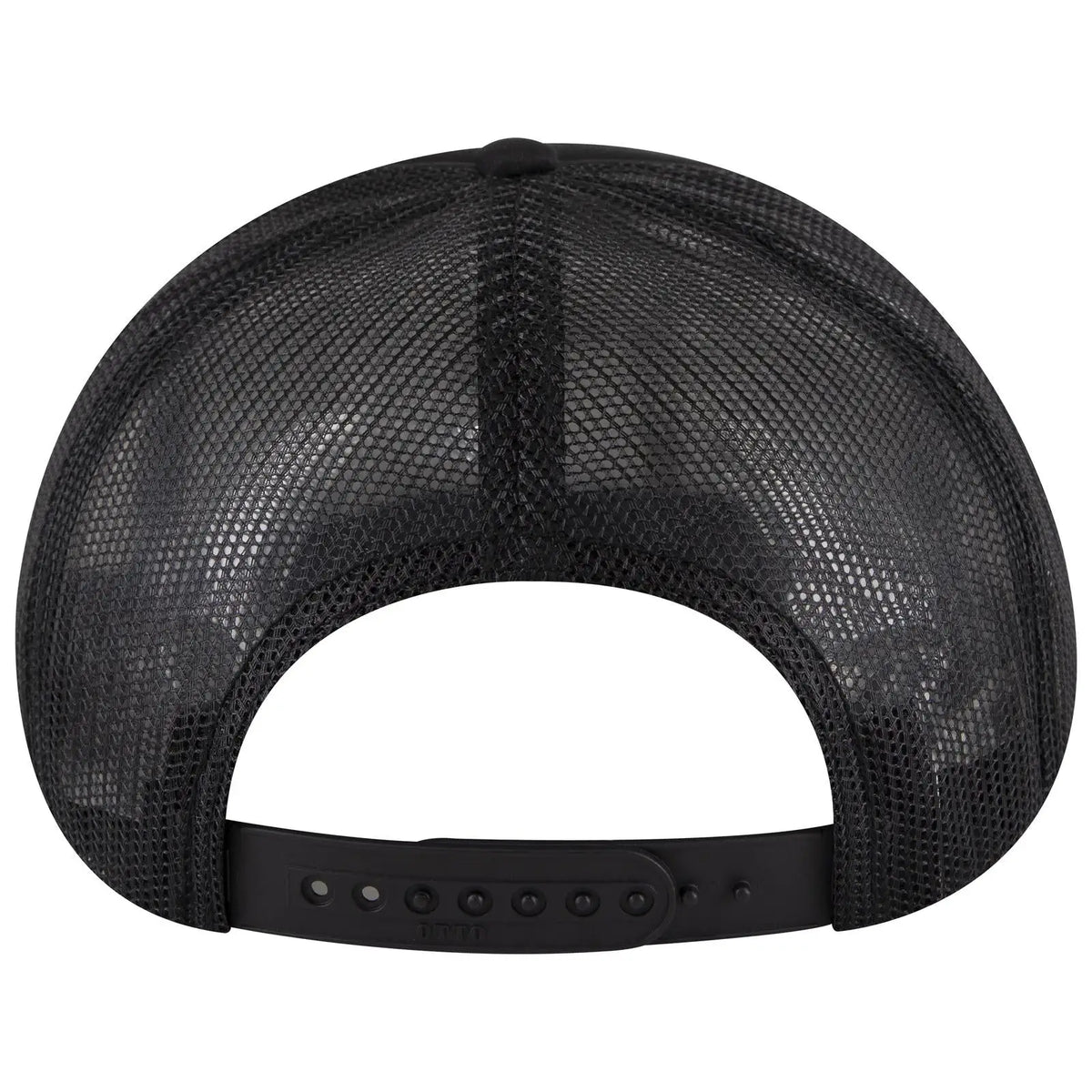 Otto 3931-1 5 Panel High Crown Mesh Back Trucker Cap - Black - 7 3/8’’ - 5/8’’