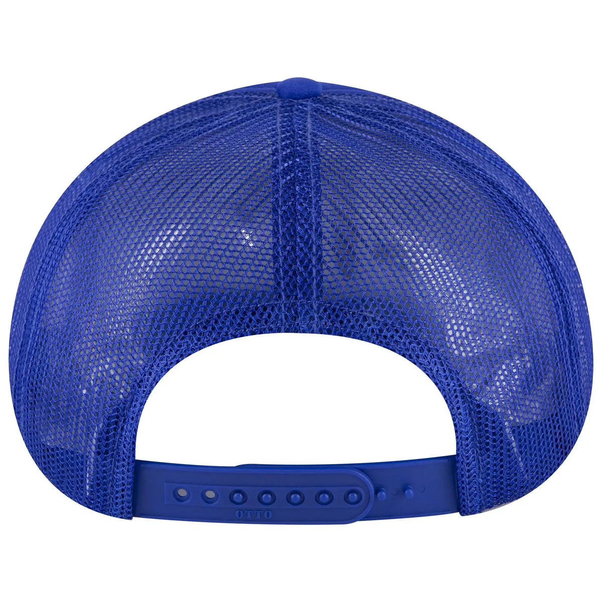 Otto 3931-1 5 Panel High Crown Mesh Back Trucker Cap - Royal - 7 3/8’’ - 5/8’’