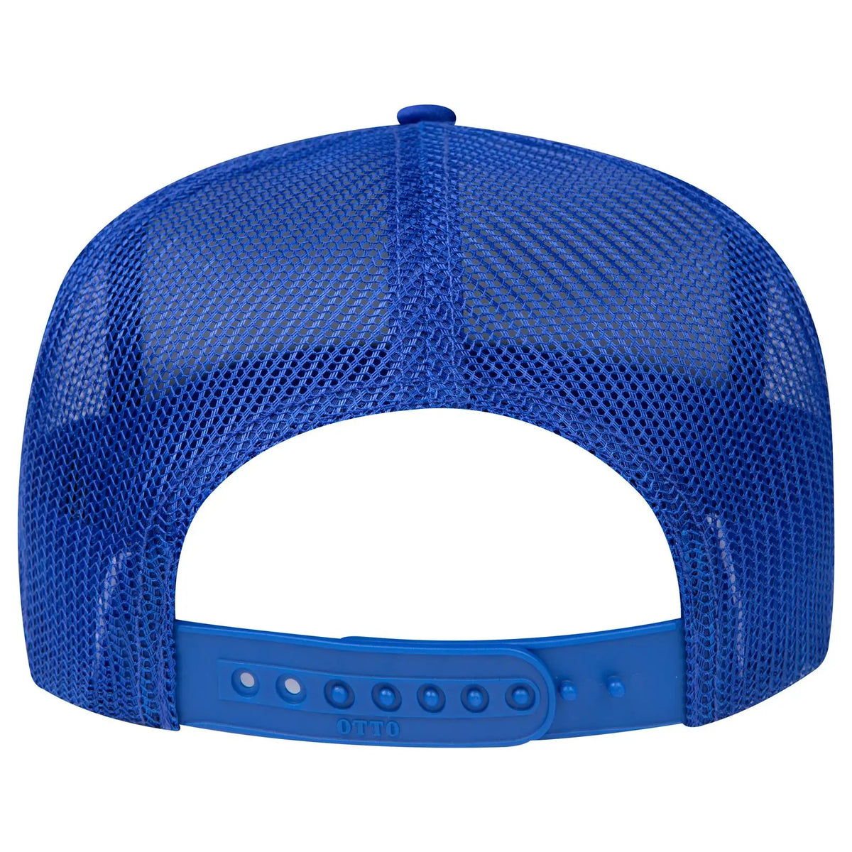 Otto 3932-1 5 Panel High Crown Mesh Back Trucker Cap - Royal - 7 3/8’’ - 5/8’’