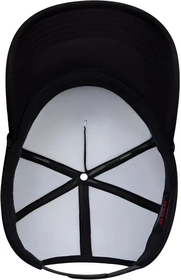 Otto 394-1 Five Panel High Crown Full Foam Cap - Black - one Size Fits Most