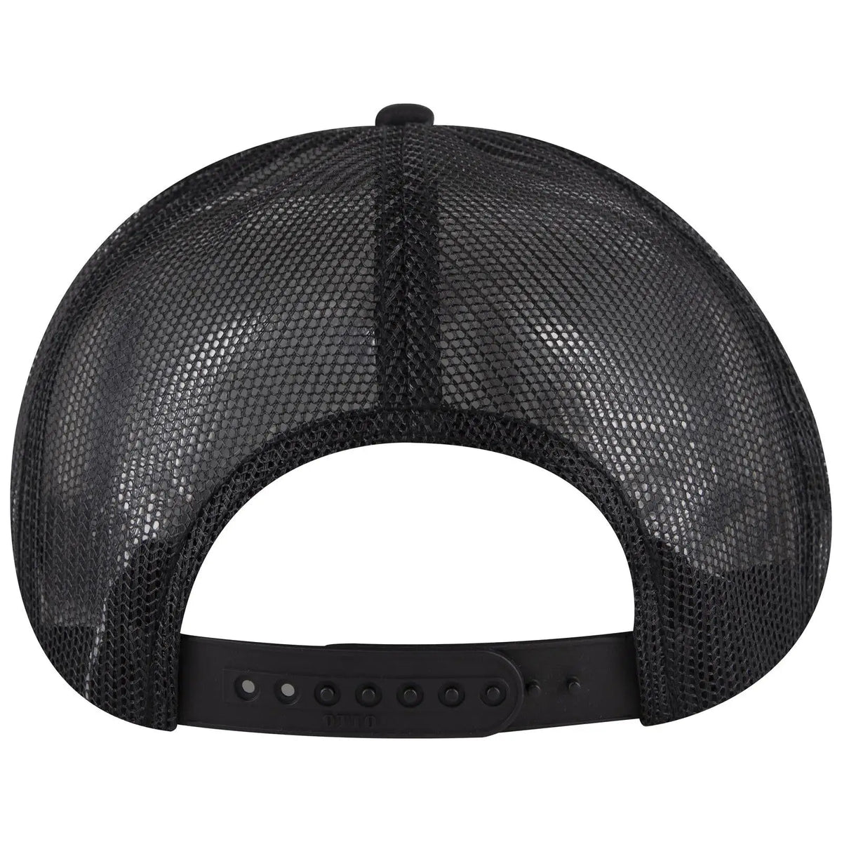 Otto 39950-1 5 Panel Pro Style Mesh Back Trucker Cap - Black - 7 3/8’’ - 5/8’’