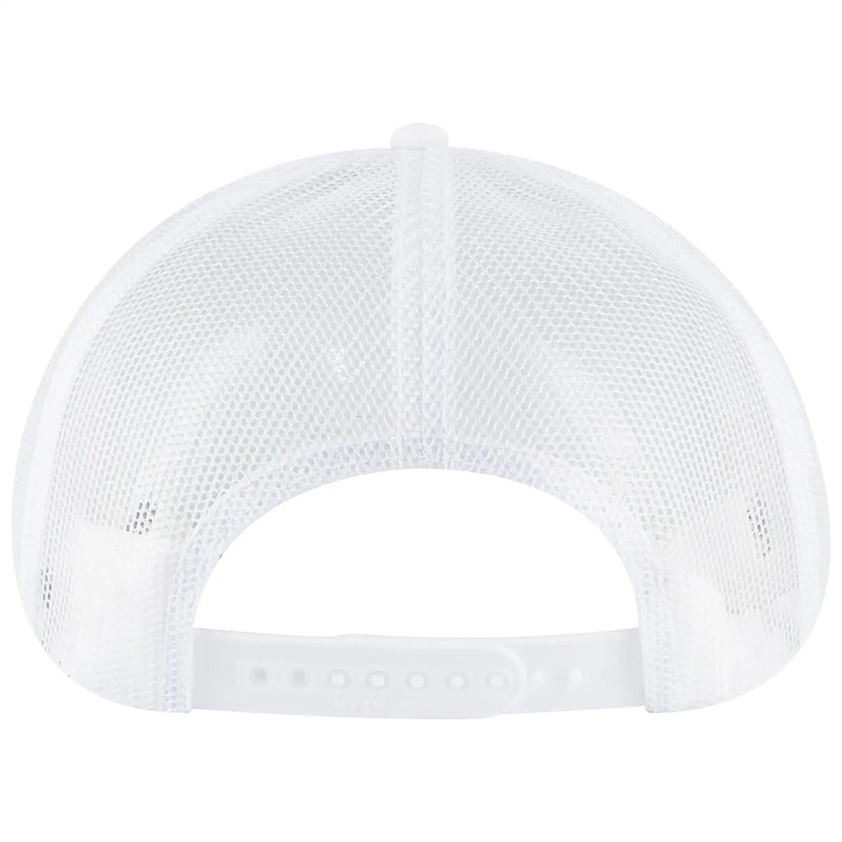 Otto 39950-1 5 Panel Pro Style Mesh Back Trucker Cap - White - 7 3/8’’ - 5/8’’