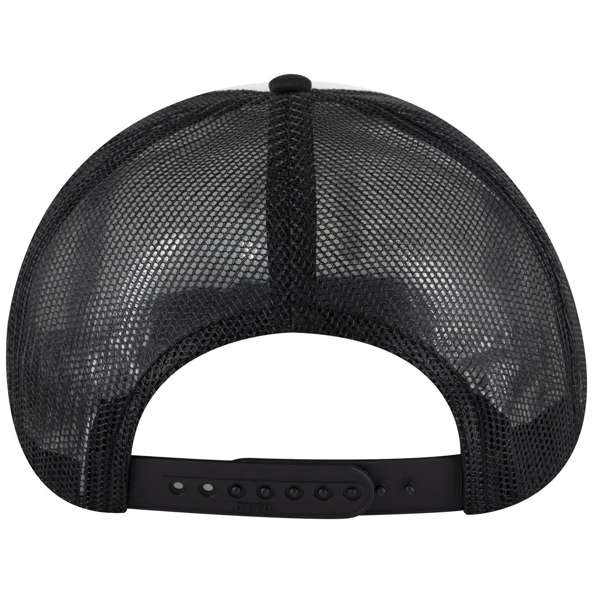 Otto 39950-2 5 Panel Pro Style Mesh Back Trucker Cap - Blk/wht/blk - 7 3/8’’ - 5/8’’