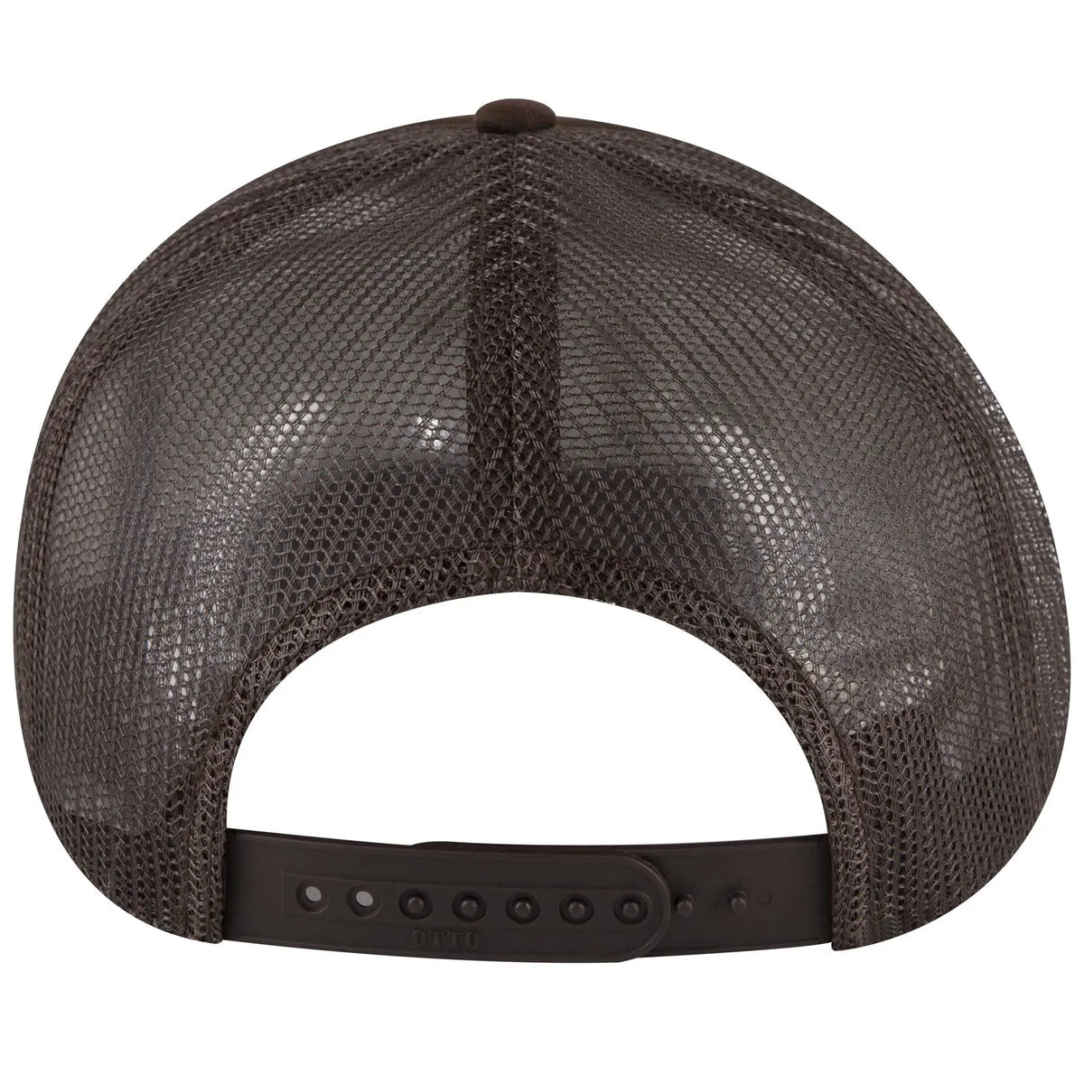Otto 39950-2 5 Panel Pro Style Mesh Back Trucker Cap - Brown