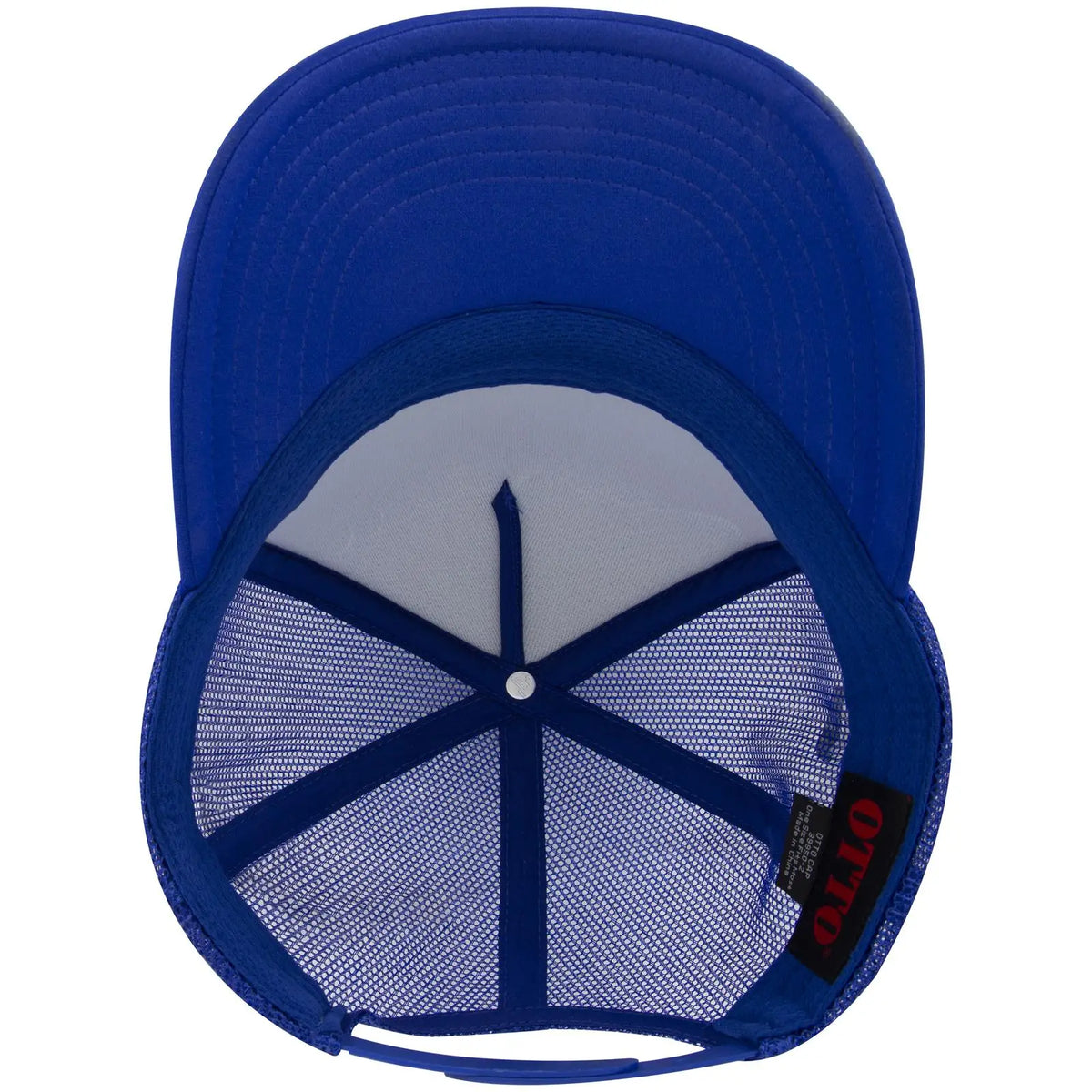 Otto 39950-2 5 Panel Pro Style Mesh Back Trucker Cap - Royal - 7 3/8’’ - 5/8’’