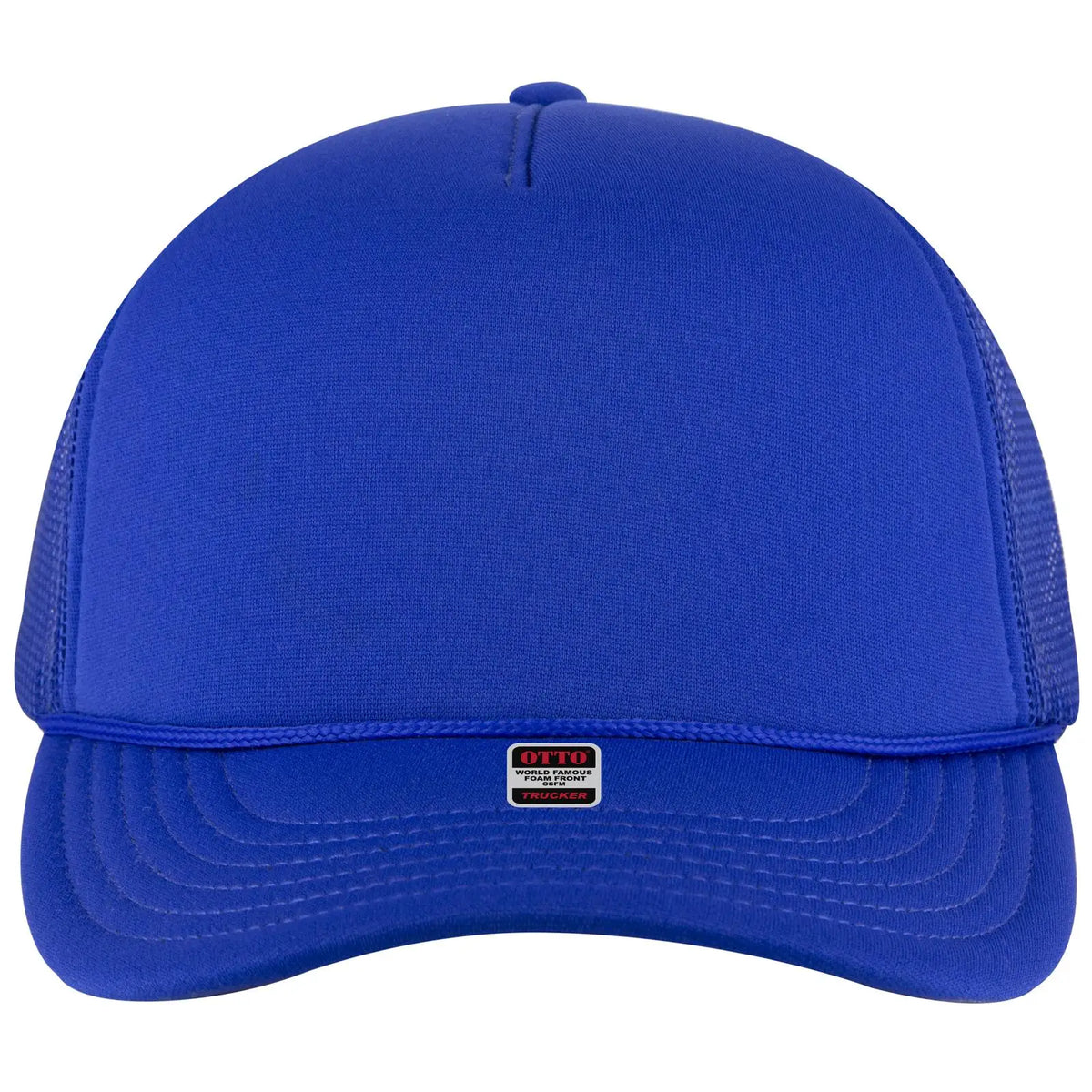 Otto 39950-2 5 Panel Pro Style Mesh Back Trucker Cap - Royal - 7 3/8’’ - 5/8’’