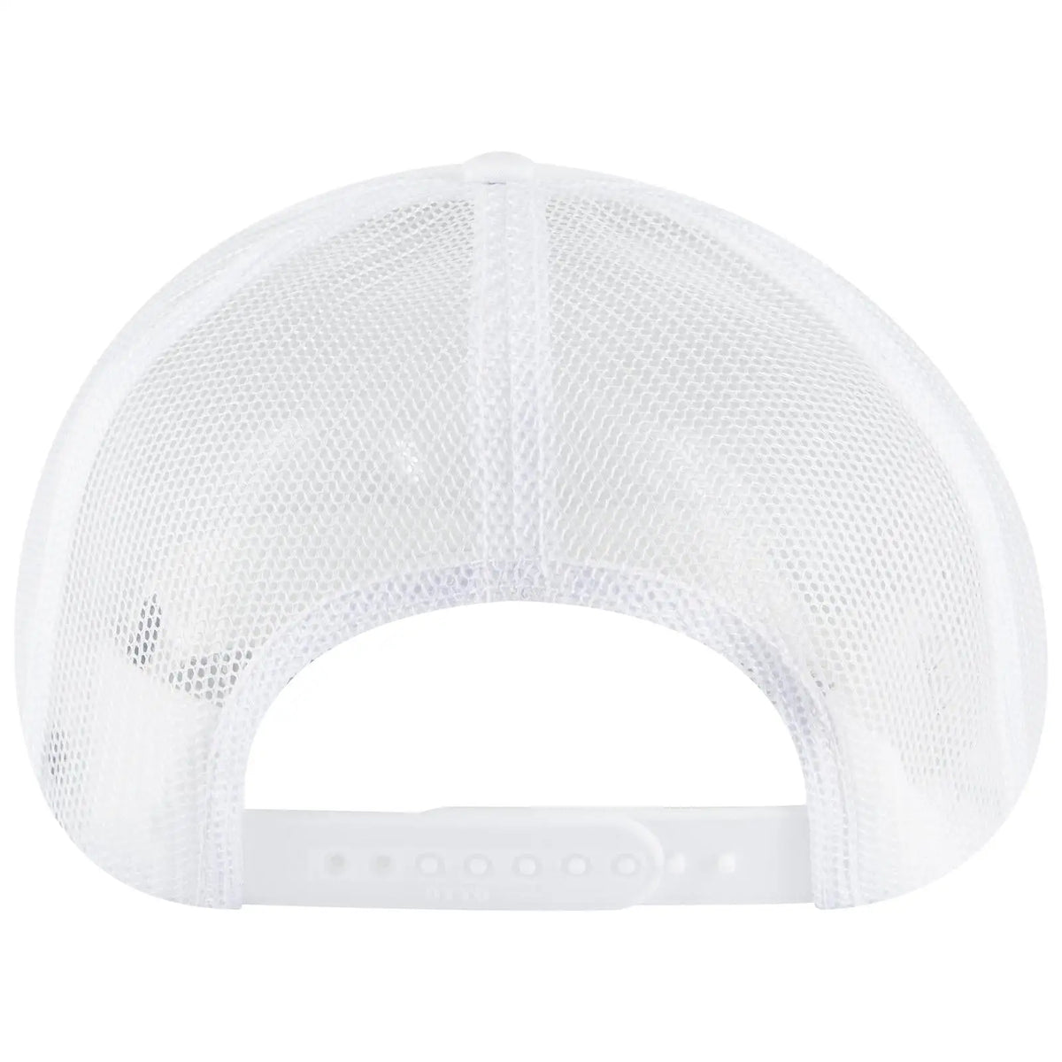 Otto 39950-2 5 Panel Pro Style Mesh Back Trucker Cap - White - 7 3/8’’ - 5/8’’