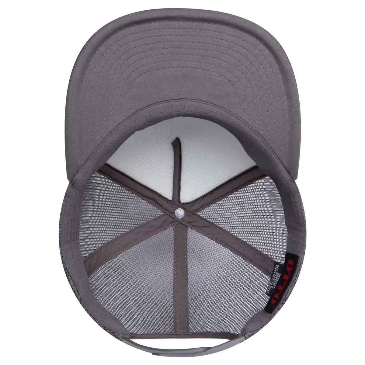 Otto 3995015-1 ?Otto Snap’ 5 Panel Pro Style Mesh Back Trucker Snapback Cap - Char. Gray - 7 3/8’’ - 5/8’’