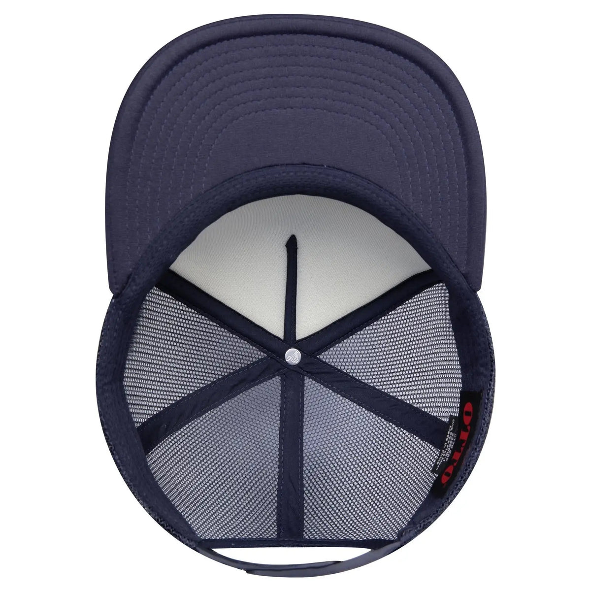 Otto 3995015-1 ?Otto Snap’ 5 Panel Pro Style Mesh Back Trucker Snapback Cap - Navy - 7 3/8’’ - 5/8’’