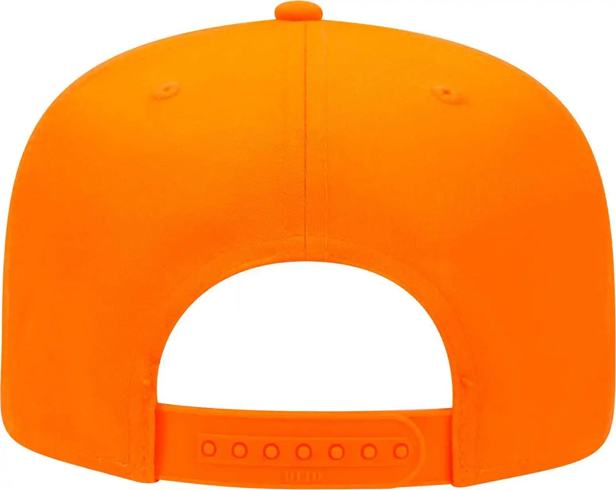 Otto 52-127 Neon 5 Panel Low Crown Baseball Cap - Orange - one Size Fits Most