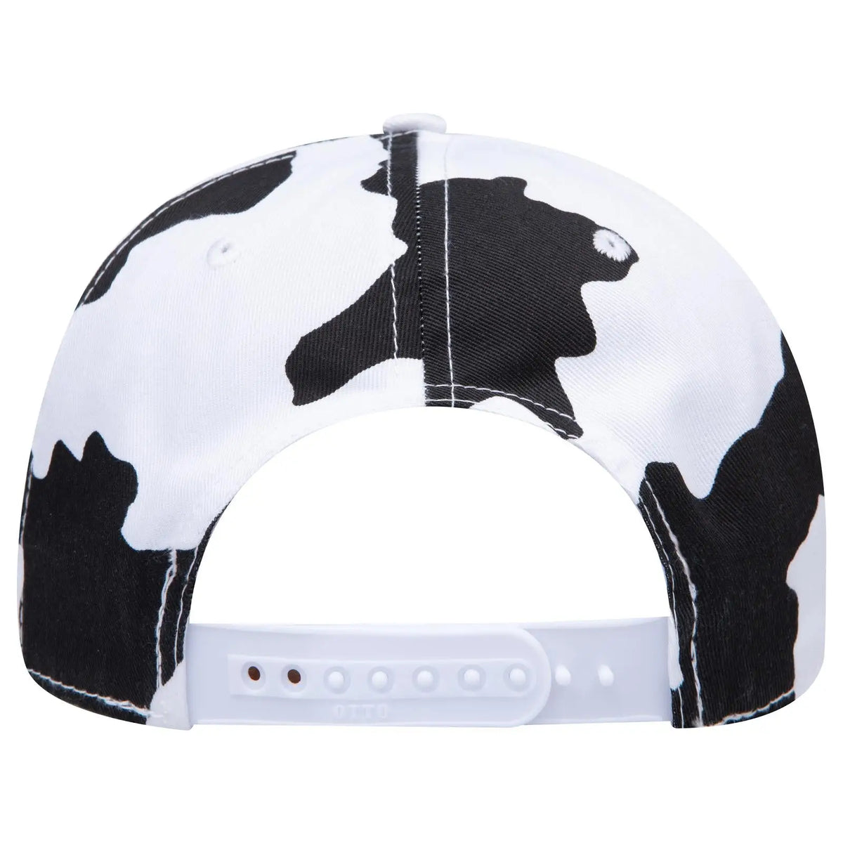 Otto 56-057 6 Panel Mid Profile Baseball Cap - Blk/wht - 7 3/8’’ - 5/8’’