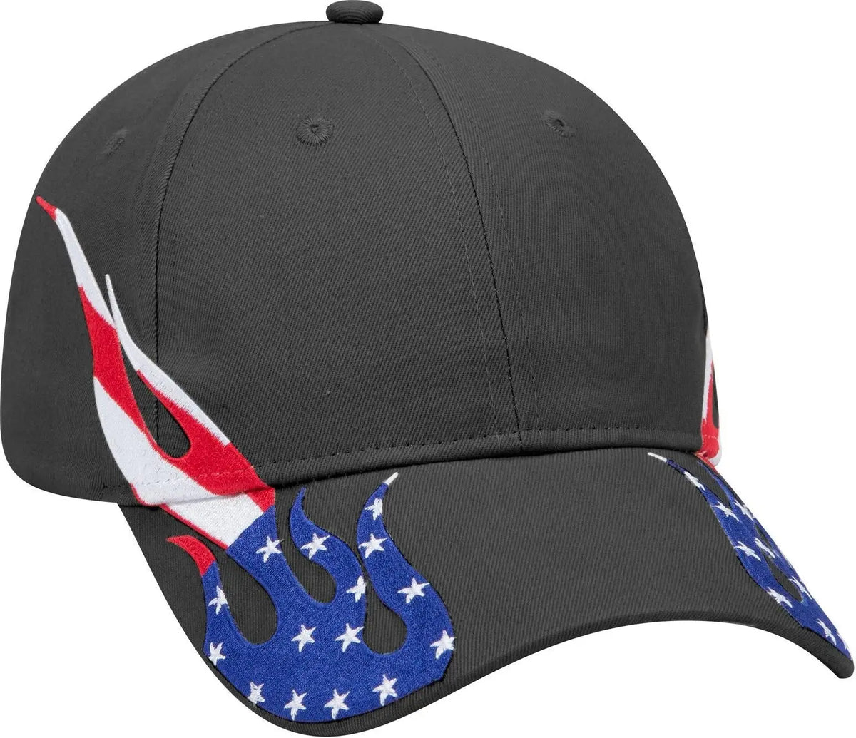 Otto 58-755 6 Panel Low Profile Baseball Cap - Black - 1/2’’ - 7 5/8’’