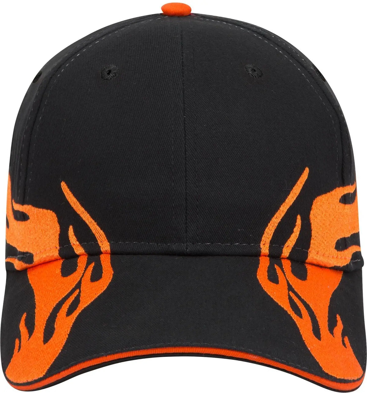 Otto 58-755 6 Panel Low Profile Baseball Cap - Blk/b.org/b.org - 1/2’’ - 7 5/8’’