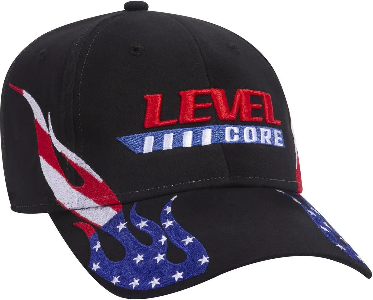 Otto 58-755 6 Panel Low Profile Baseball Cap - Blk/com/b.org - 1/2’’ - 7 5/8’’