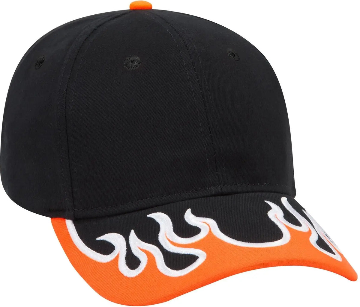 Otto 58-755 6 Panel Low Profile Baseball Cap - Blk/n.org/wht