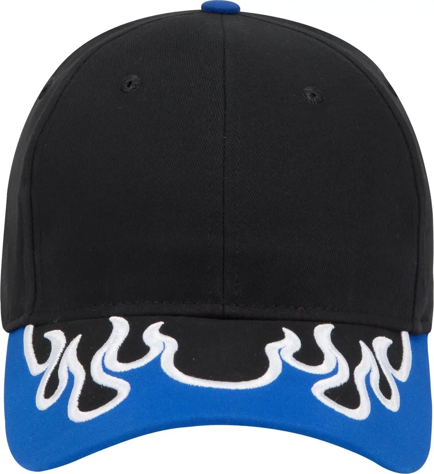 Otto 58-755 6 Panel Low Profile Baseball Cap - Blk/ryl/wht - 1/2’’ - 7 5/8’’