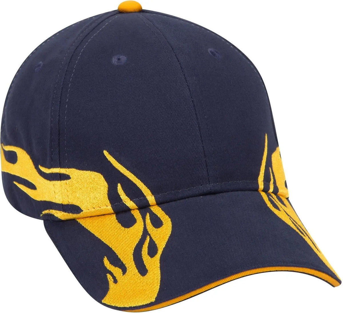 Otto 58-755 6 Panel Low Profile Baseball Cap - Nvy/gld/gld - 1/2’’ - 7 5/8’’