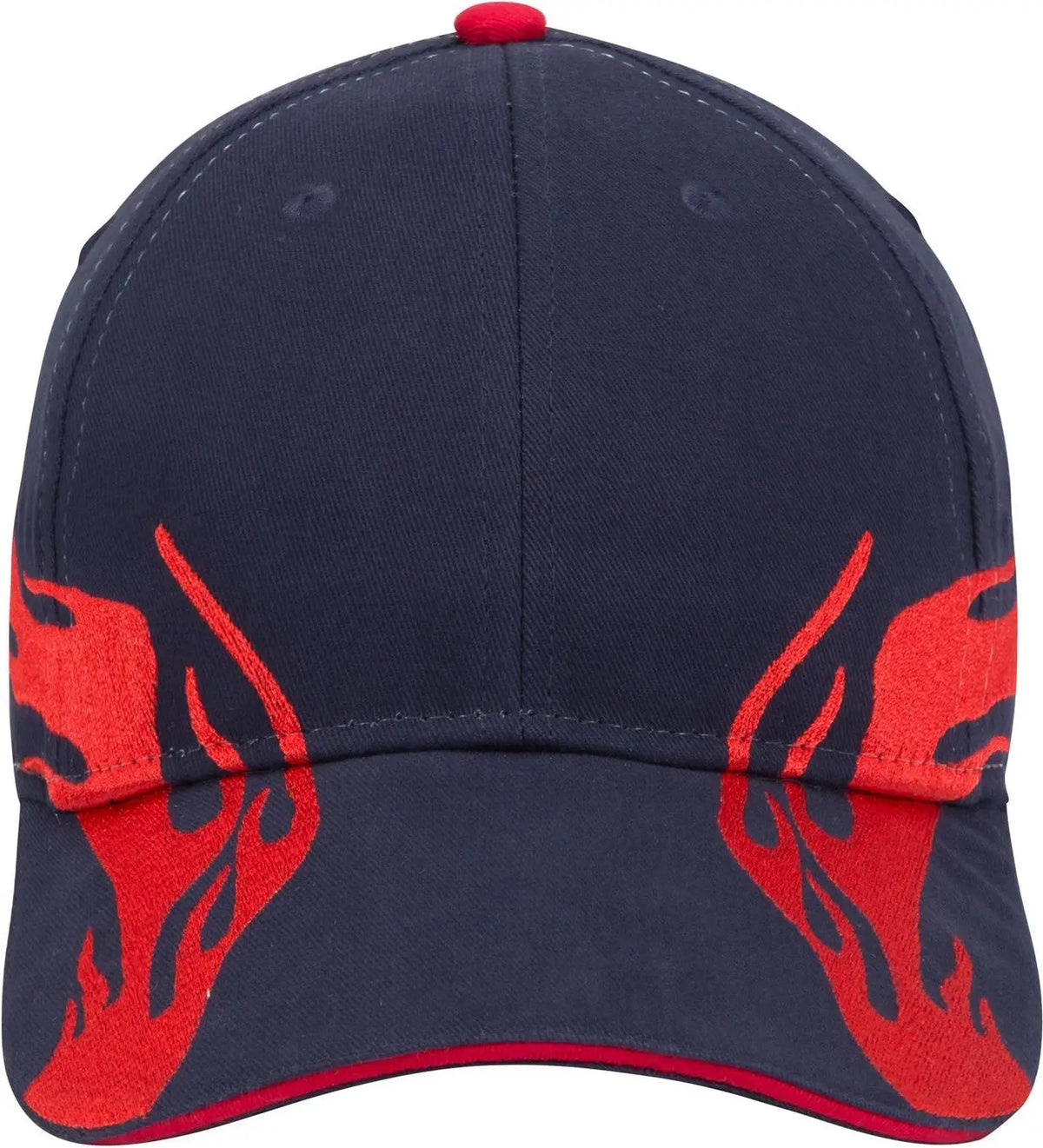 Otto 58-755 6 Panel Low Profile Baseball Cap - Nvy/red/red - 1/2’’ - 7 5/8’’