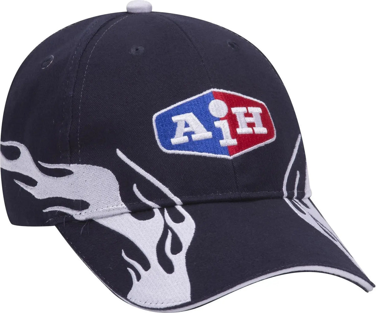 Otto 58-755 6 Panel Low Profile Baseball Cap - Nvy/wht/wht - 1/2’’ - 7 5/8’’