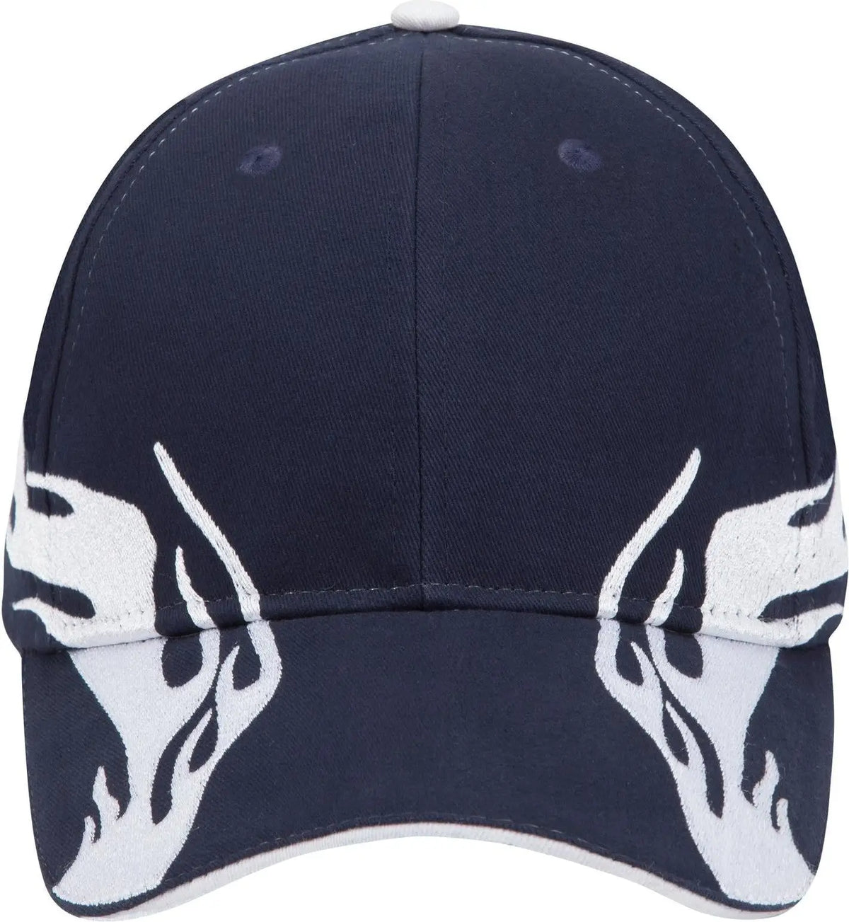 Otto 58-755 6 Panel Low Profile Baseball Cap - Nvy/wht/wht - 1/2’’ - 7 5/8’’