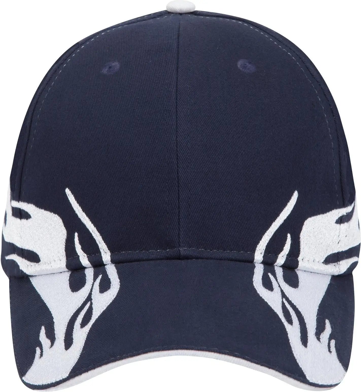 Otto 58-755 6 Panel Low Profile Baseball Cap - Nvy/wht/wht - 1/2’’ - 7 5/8’’