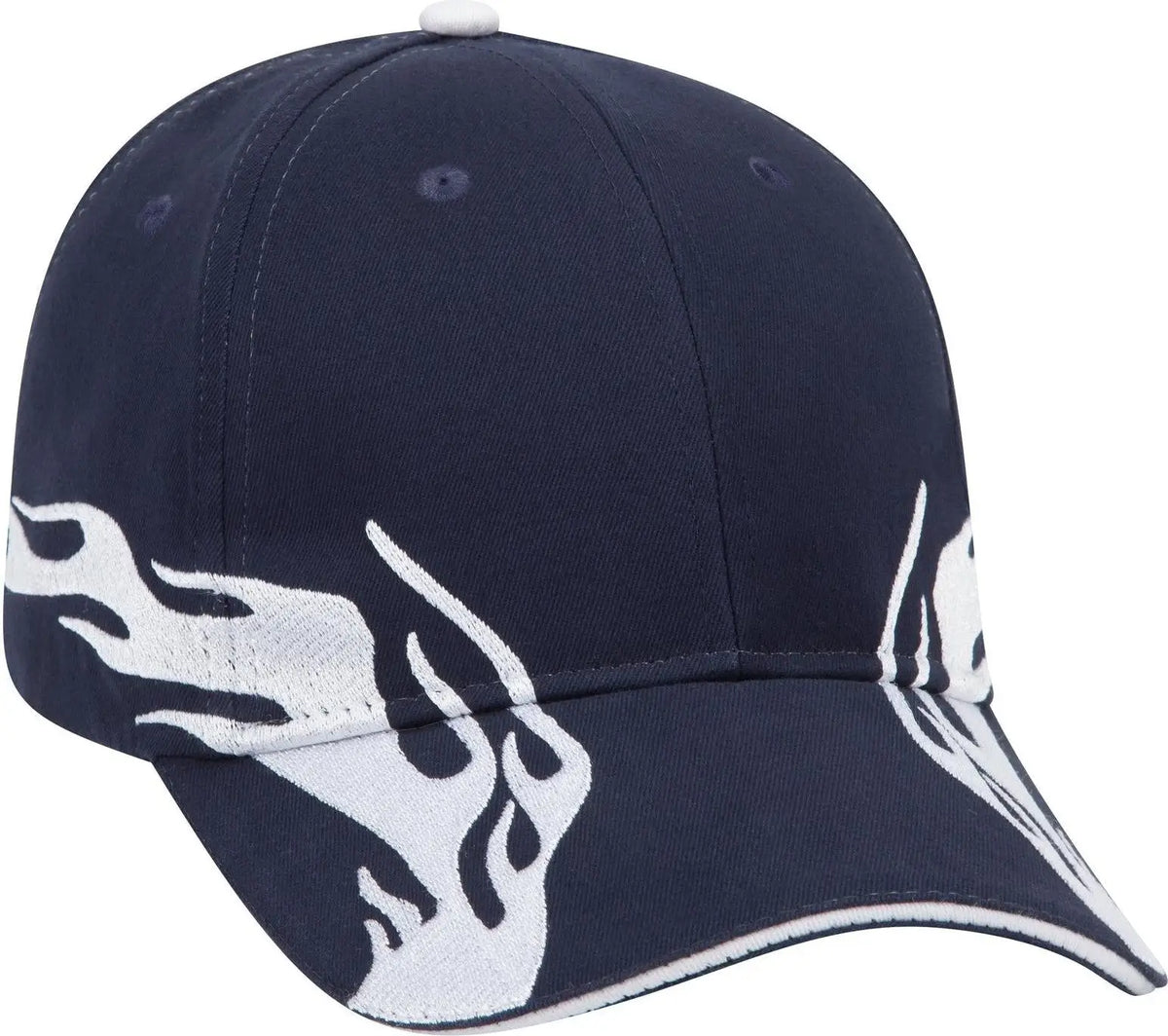 Otto 58-755 6 Panel Low Profile Baseball Cap - Nvy/wht/wht - 1/2’’ - 7 5/8’’