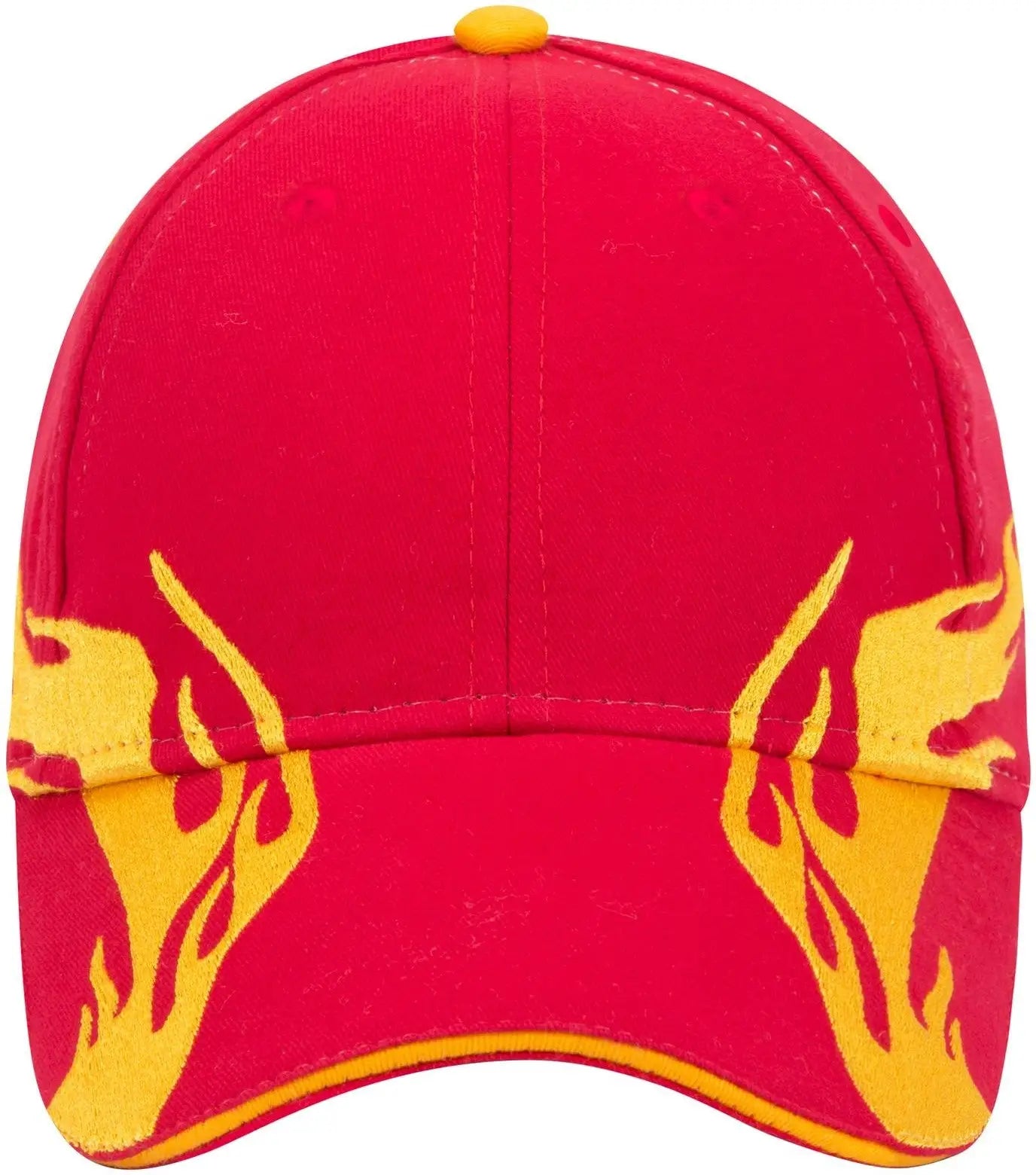 Otto 58-755 6 Panel Low Profile Baseball Cap - Red/gld/gld - 1/2’’ - 7 5/8’’