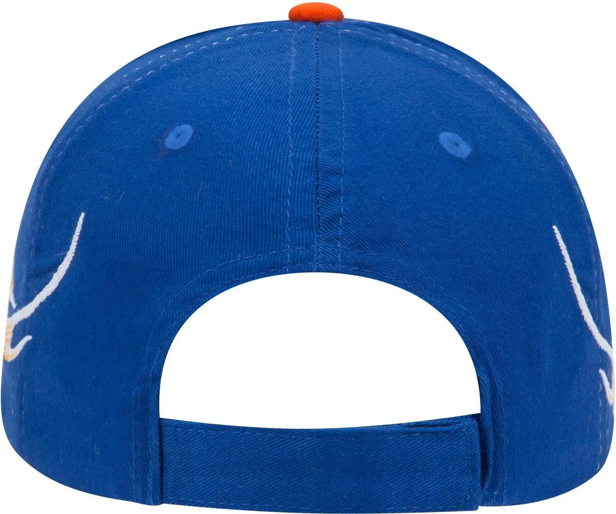 Otto 58-755 6 Panel Low Profile Baseball Cap - Ryl/com/b.org - 1/2’’ - 7 5/8’’