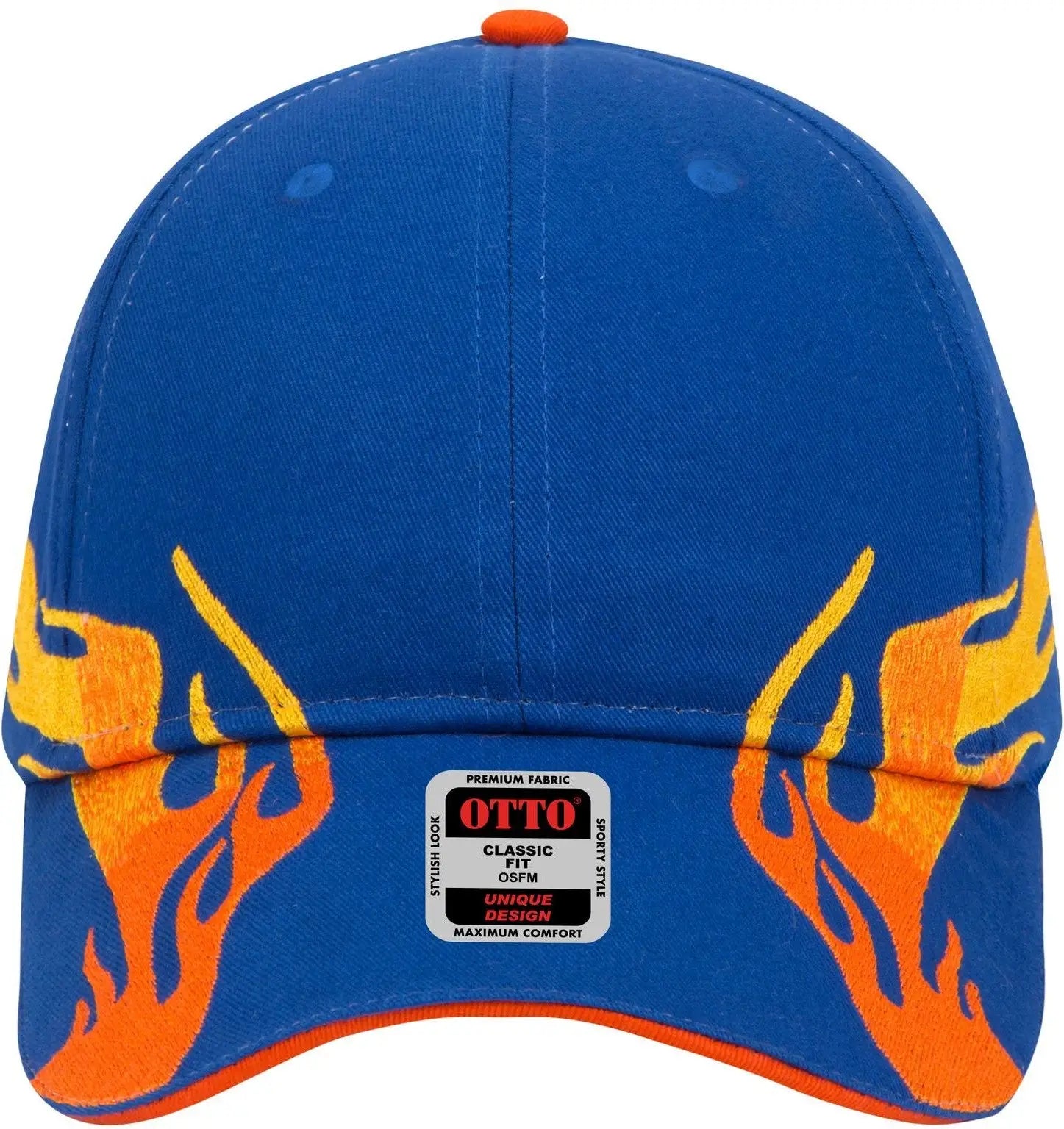 Otto 58-755 6 Panel Low Profile Baseball Cap - Ryl/com/b.org - 1/2’’ - 7 5/8’’