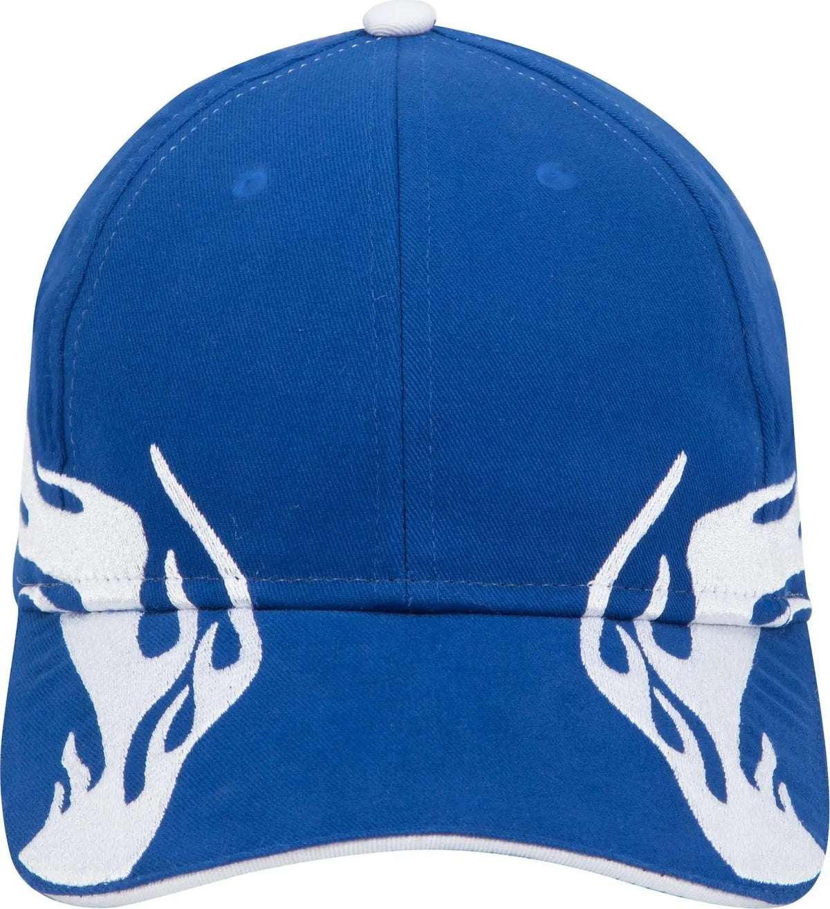 Otto 58-755 6 Panel Low Profile Baseball Cap - Ryl/wht/wht - 1/2’’ - 7 5/8’’