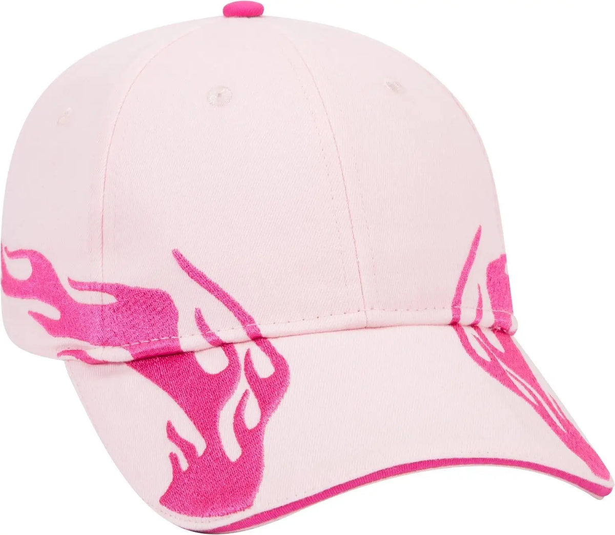 Otto 58-755 6 Panel Low Profile Baseball Cap - S.pnk/h.pnk/h.pnk - 1/2’’ - 7 5/8’’