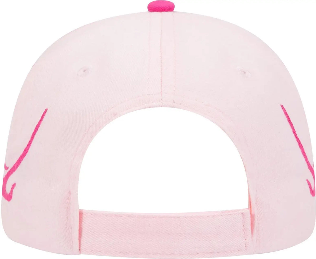 Otto 58-755 6 Panel Low Profile Baseball Cap - S.pnk/h.pnk/h.pnk - 1/2’’ - 7 5/8’’