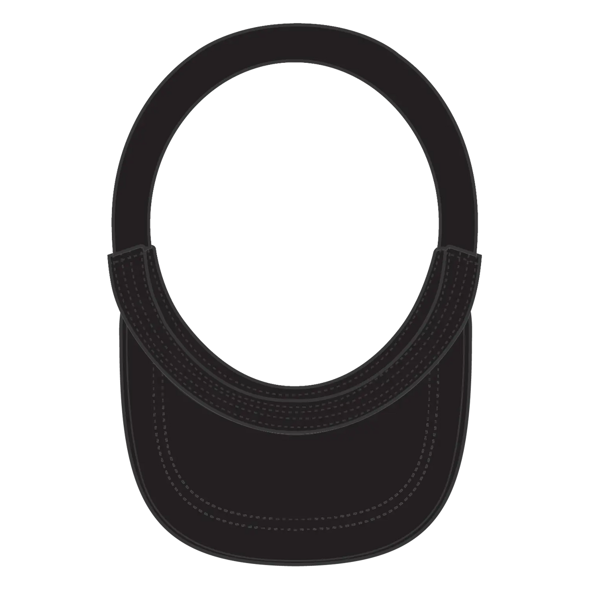 Otto 60-1276 Upf 50+ Sun Visor - Black - 6 1/2’’ - 7 5/8’’