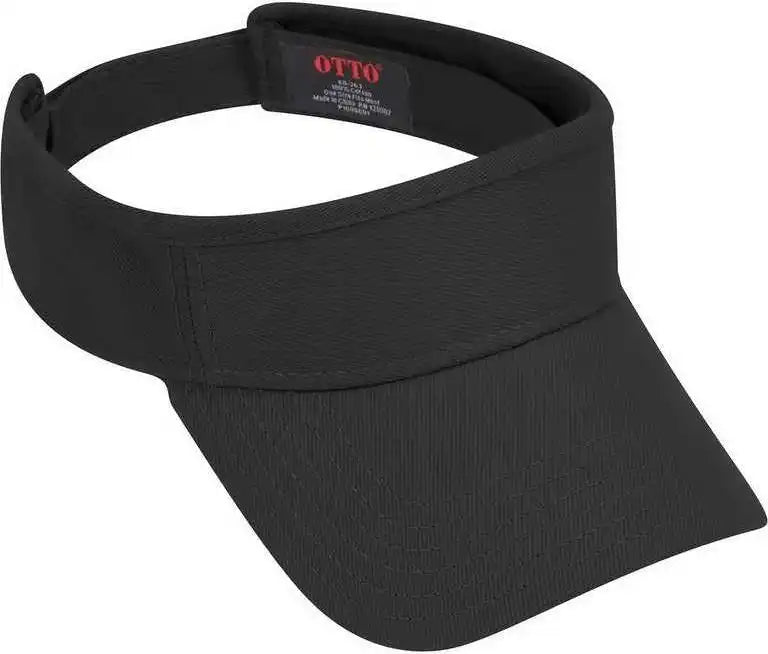 Otto 60-263 100% Cotton Brushed Bull Denim Sun Visors - Black - one Size Fits Most
