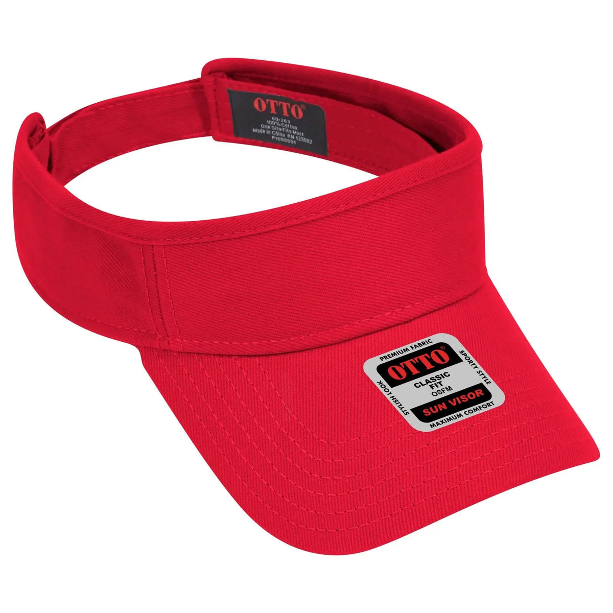 Otto 60-263 Sun Visor - Red - 6 1/2’’ - 7 5/8’’