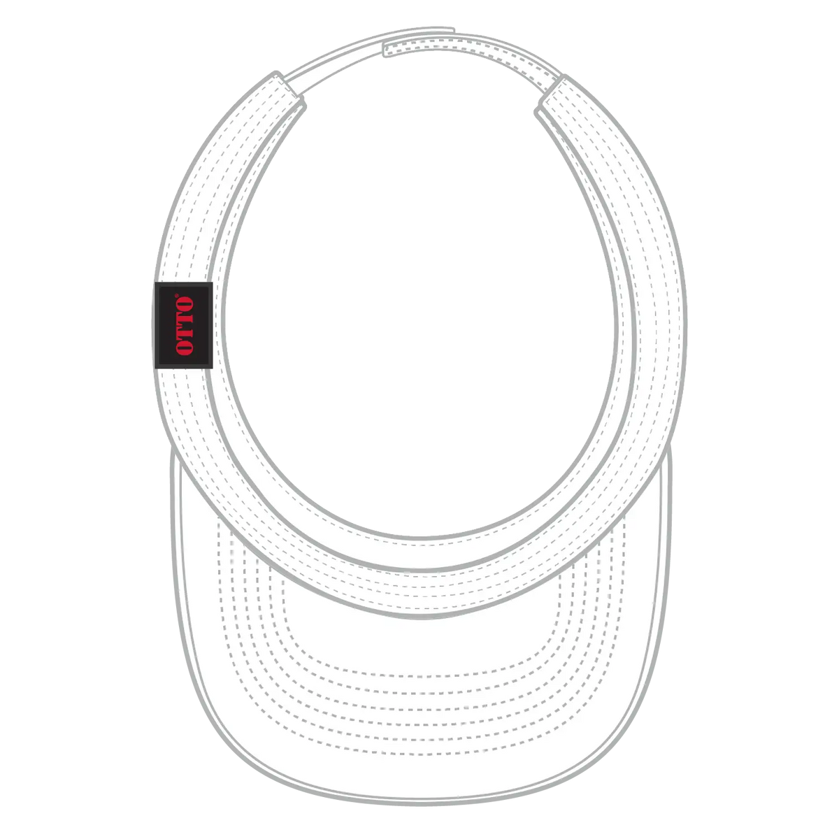 Otto 60-263 Sun Visor - White - 6 1/2’’ - 7 5/8’’