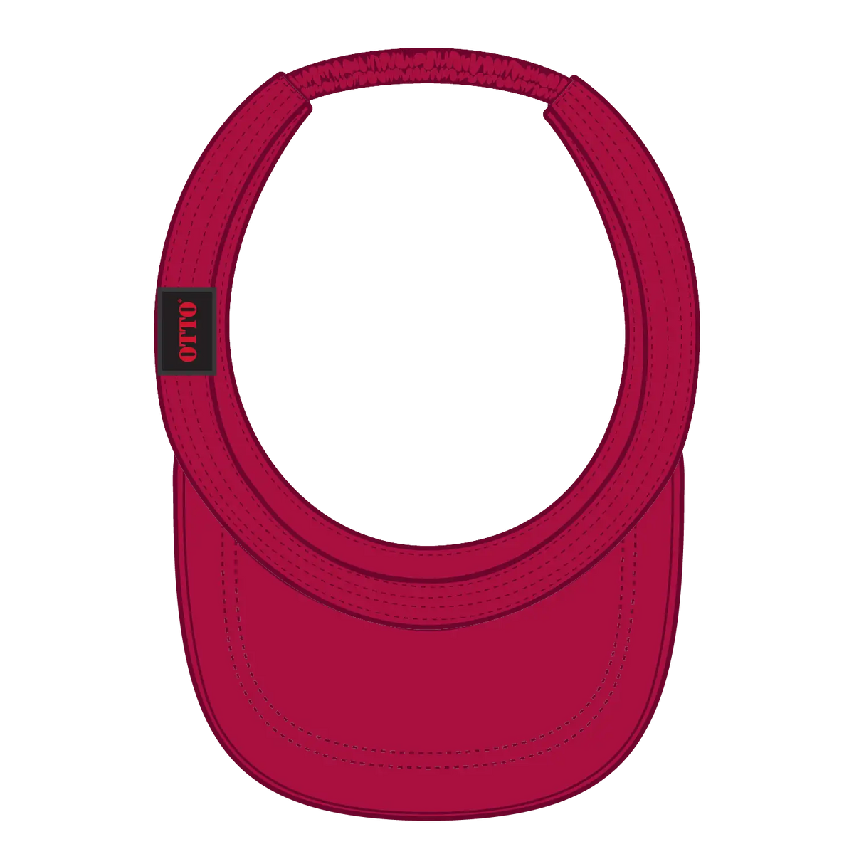 Otto 60-446 Sun Visor - Cherry Red - 6 1/2’’ - 7 5/8’’