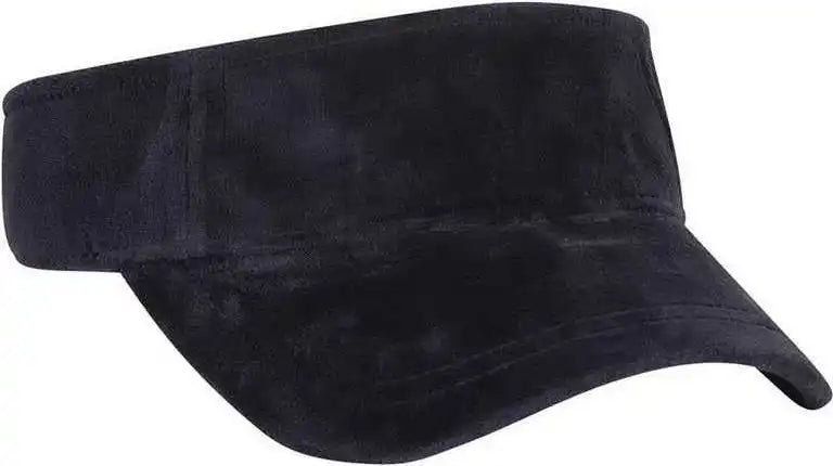 Otto 60-446 Superior 100% Cotton Terry Cloth Pro Stitch Sun Visors - Navy - one Size Fits Most